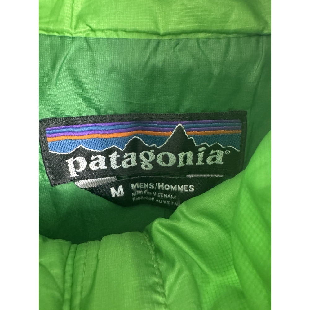 Patagonia Nano Puff Full Zip Up Mens Medium Green Quilted Hiking Jacket Utility - Picture 10 of 14